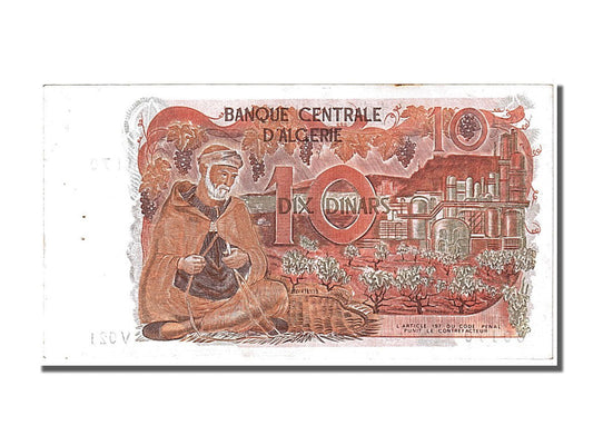 Billet de banque,
Algérie,
10 dinars