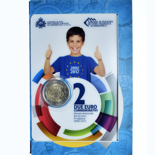 Saint-Marin,
2 euros,
10 ans de l'euro