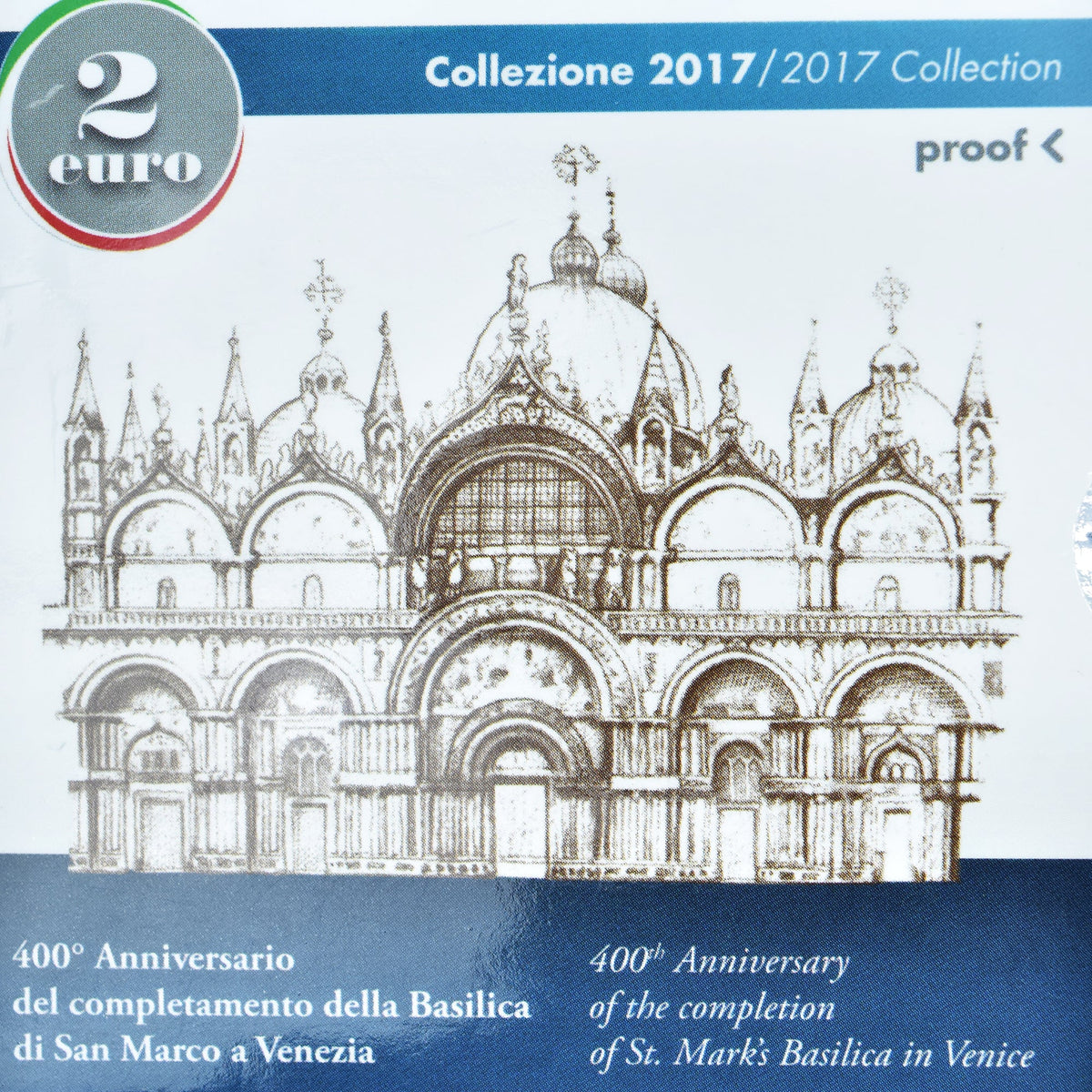 Italie,
2 euros,
Saint-Marc