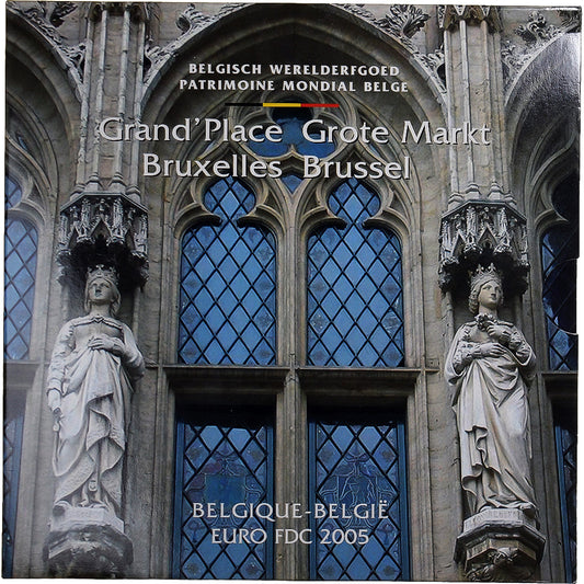 Belgique,
1 centime à 2 euros,
Bruxelles - Grand-Place