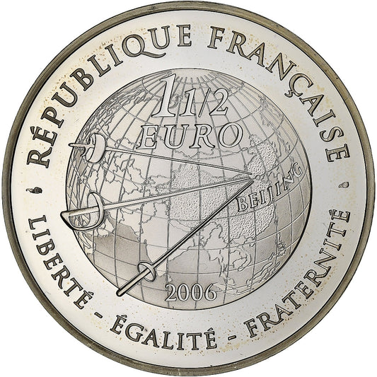 France,
1-1/2 euros,
Escrime - Jeux d'été
