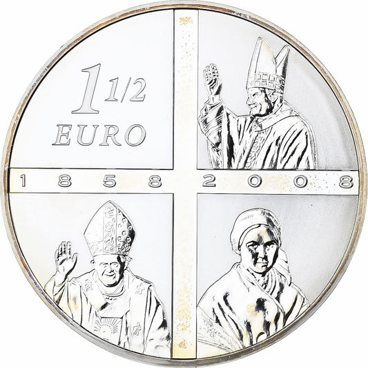 France,
1,5 euro,
Lourdes