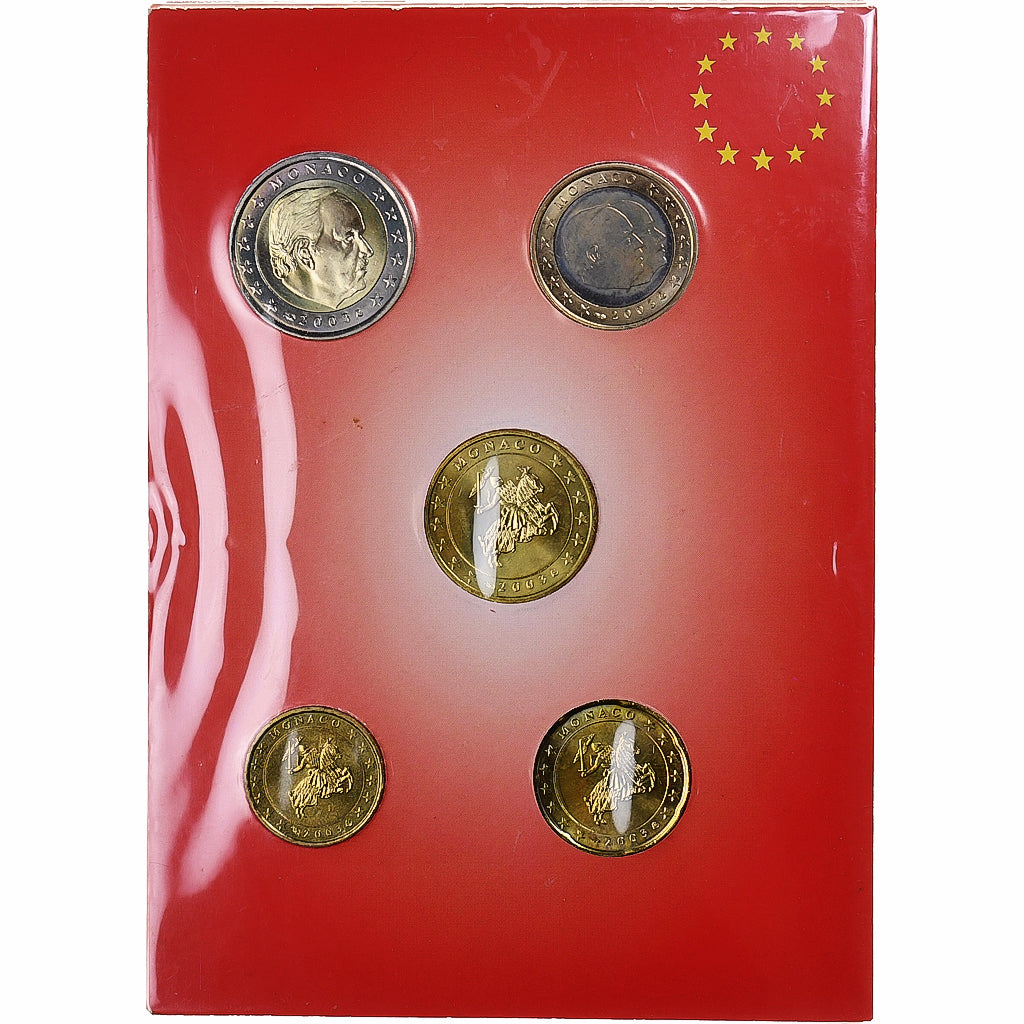 Monaco,
Rainier III,
10 centimes à 2 euros