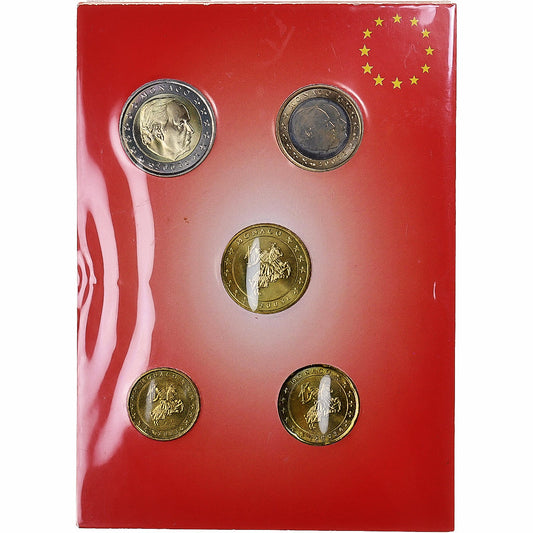 Monaco,
Rainier III,
10 centimes à 2 euros