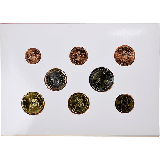 Monaco,
Rainier III,
1 centime à 2 euros