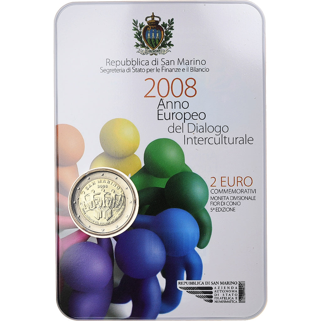 Saint-Marin,
2 euros,
Dialogue interculturel