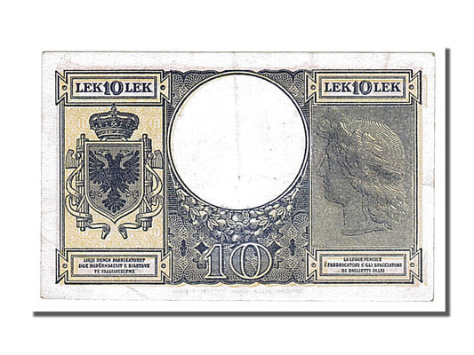 Billet de banque,
Albanie,
10 leks