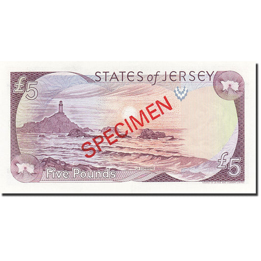 Billet de banque,
Jersey,
5 livres