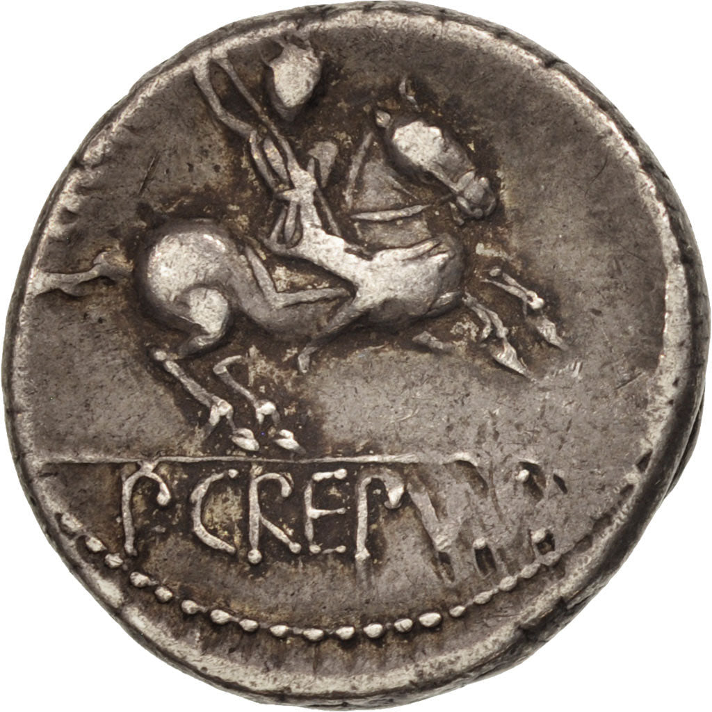 Pièce de monnaie,
Crépusius,
Denier