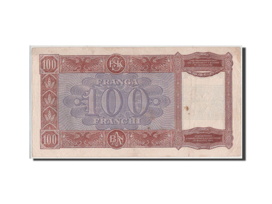 Billet de banque,
Albanie,
100 Frangues