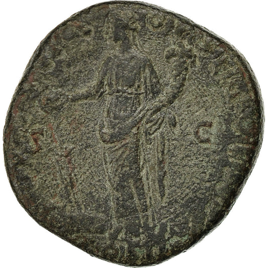 Pièce de monnaie,
Antonin le Pieux,
Dupondius