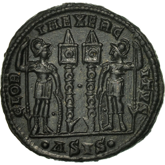 Pièce de monnaie,
Constance II,
Follis
