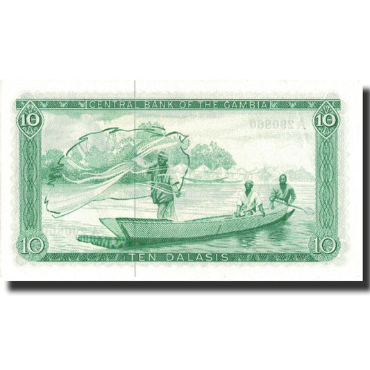 Billet de banque,
Gambie,
10 Dalasis