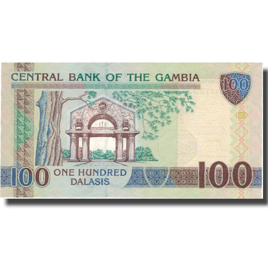 Billet de banque,
Gambie,
100 Dalasis
