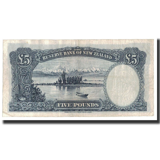 Billet de banque,
Nouvelle-Zélande,
5 livres