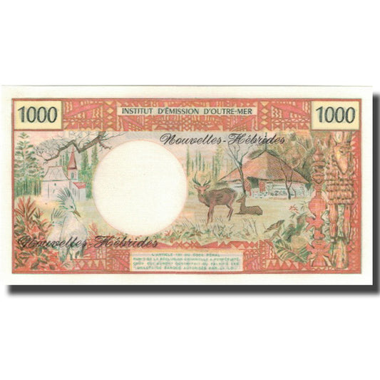 Billet de banque,
Nouvelles-Hébrides,
1000 francs