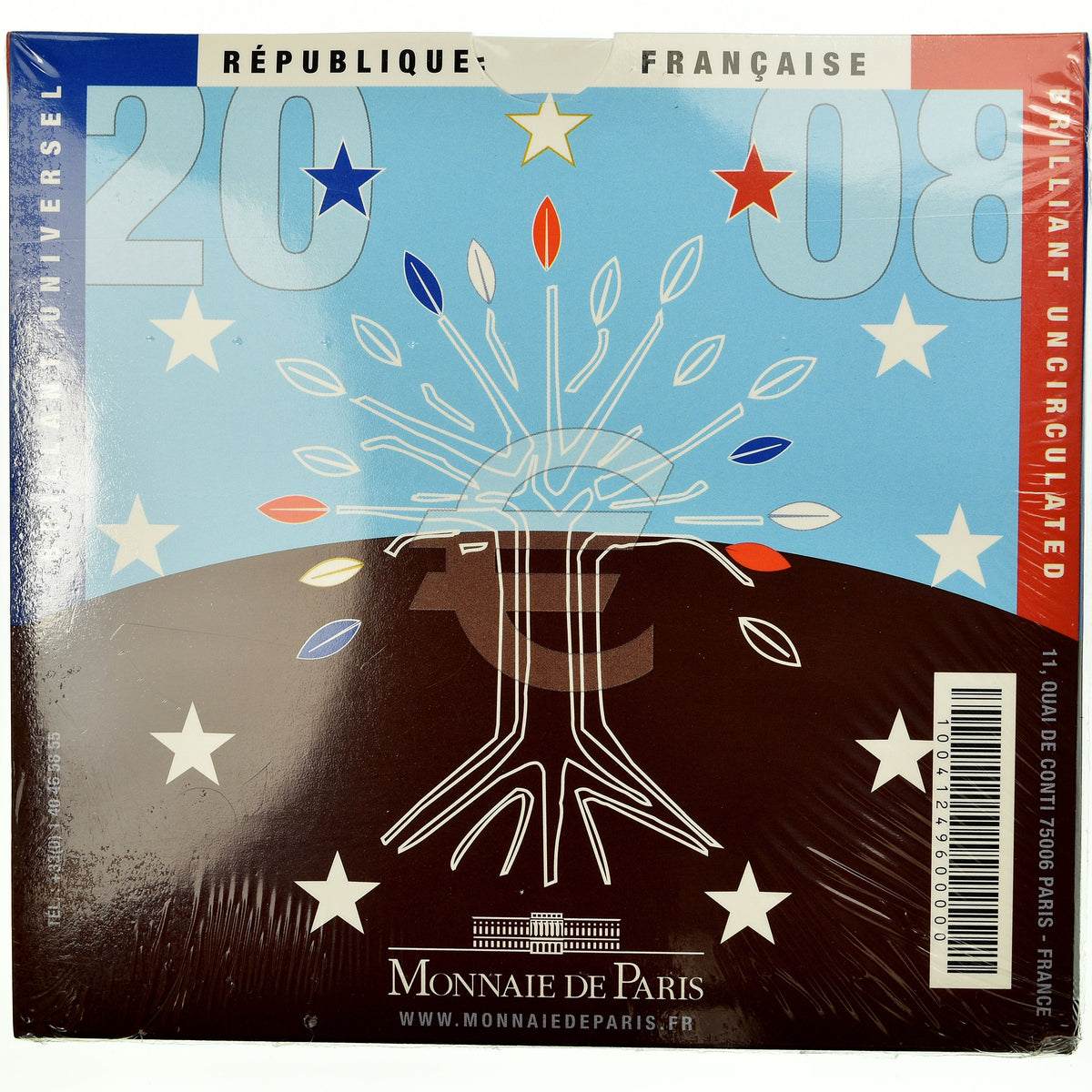 France,
1 centime à 2 euros,
2008