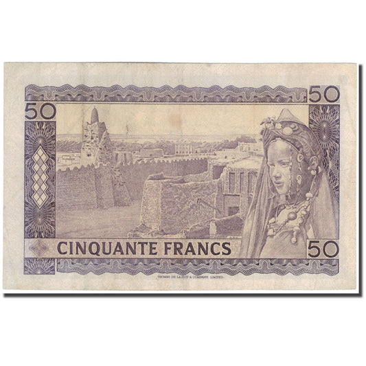 Billet de banque,
Mali,
50 francs