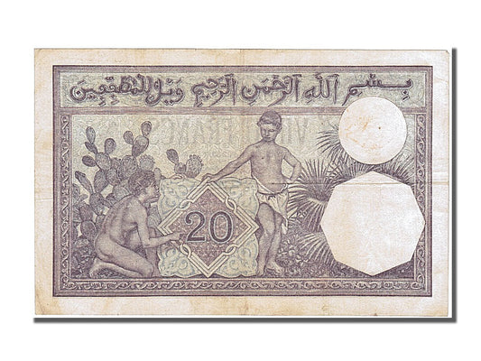 Billet de banque, 

Algérie, 

20 francs