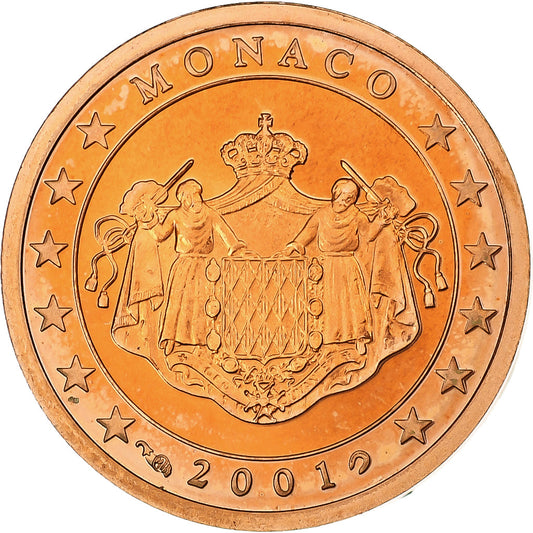 Monaco, 

Rainier III, 

2 centimes d'euro