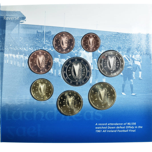 Irlande, 

1 centime à 2 euros, 

Ensemble euro - 125 ans de la GAA