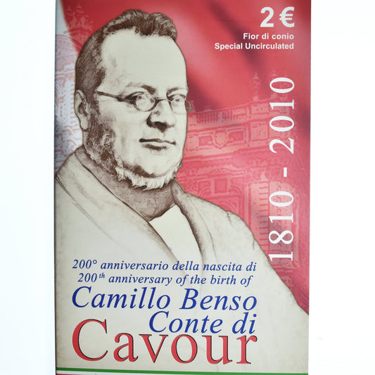 Italie, 
  
  2 euros, 
  
  Camillo Benso comte de Cavour