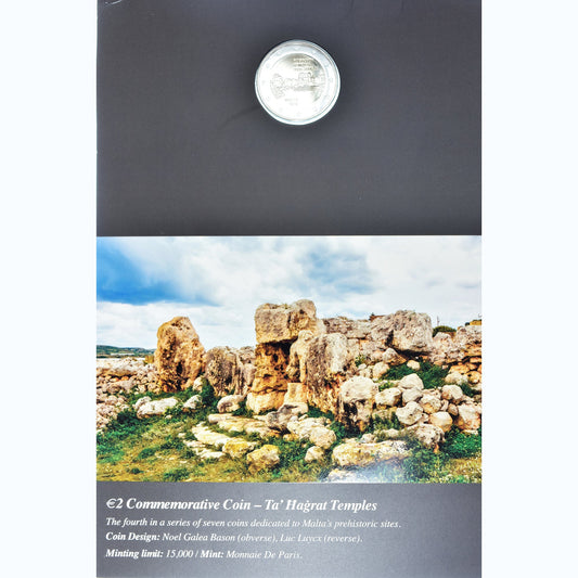 Malte, 
  
  2 euros, 
  
  Temples Ta'Hagrat 4/7