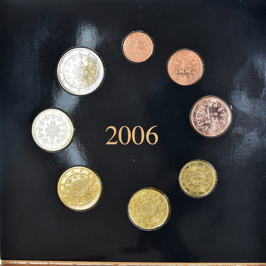 Portugal, 

1 centime à 2 euros, 

Ensemble euro