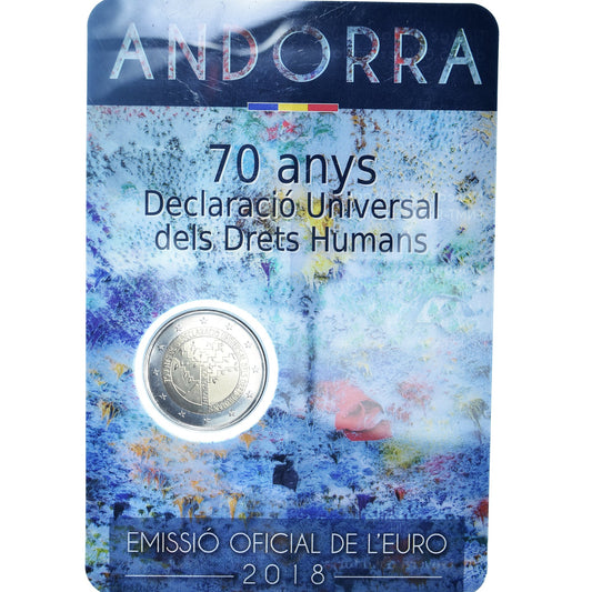 Andorre, 
  
  2 euros, 
  
  droits de l'homme