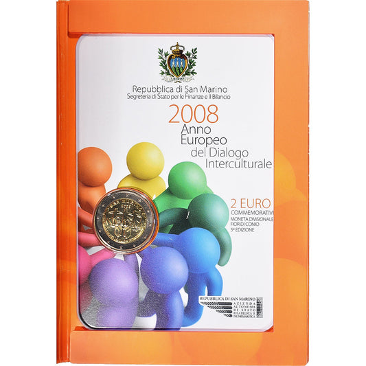 Saint-Marin, 
  
  2 euros, 
  
  2008