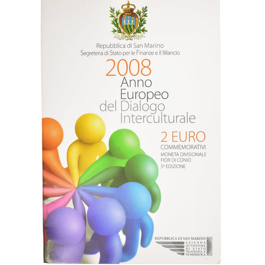 Saint-Marin, 
  
  2 euros, 
  
  2008