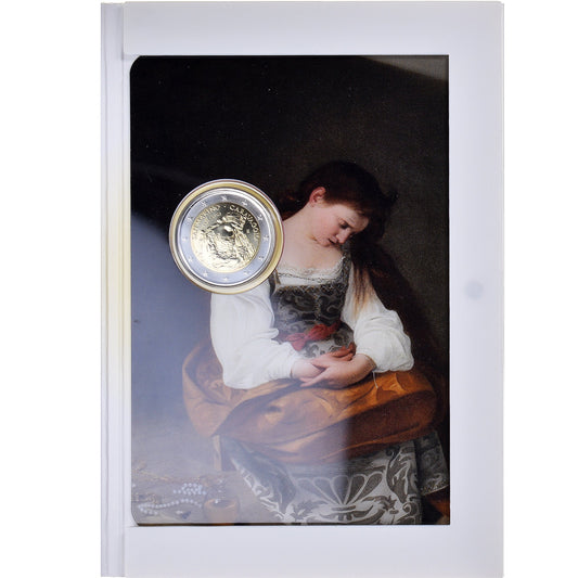 Saint-Marin, 
  
  2 euros, 
  
  450 ans de la naissance de Caravage