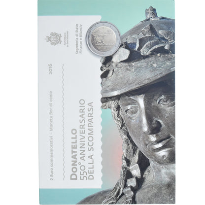 Saint-Marin, 
  
  2 euros, 
  
  Donatello