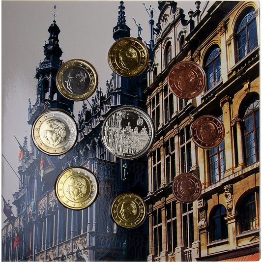 Belgique, 

1 centime à 2 euros, 

Bruxelles - Grand-Place