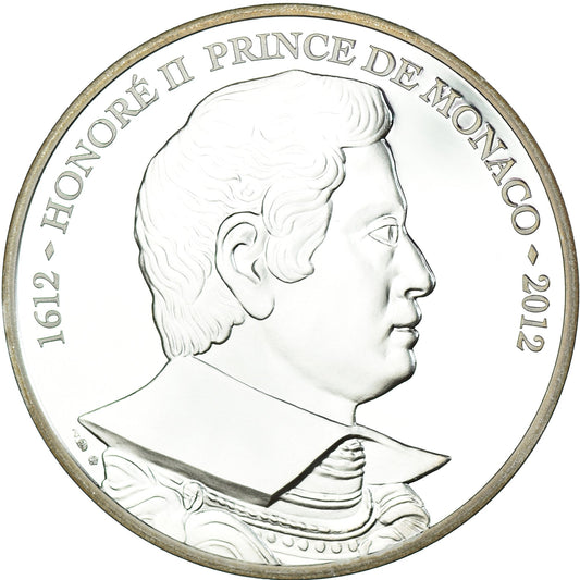 Monaco, 
  
  Honoré II, 
  
  10 euros