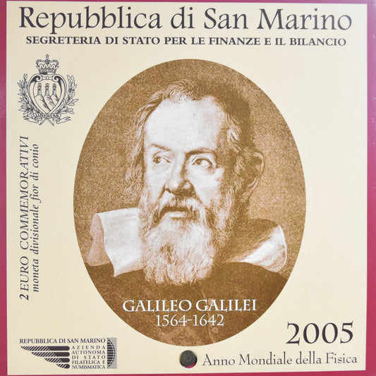 Pièce de monnaie,

Saint-Marin,

Galileo Galilei
