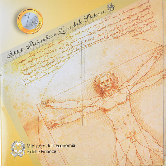 Italie, 

Coffret 1 ct. - 2 euros, 

2007