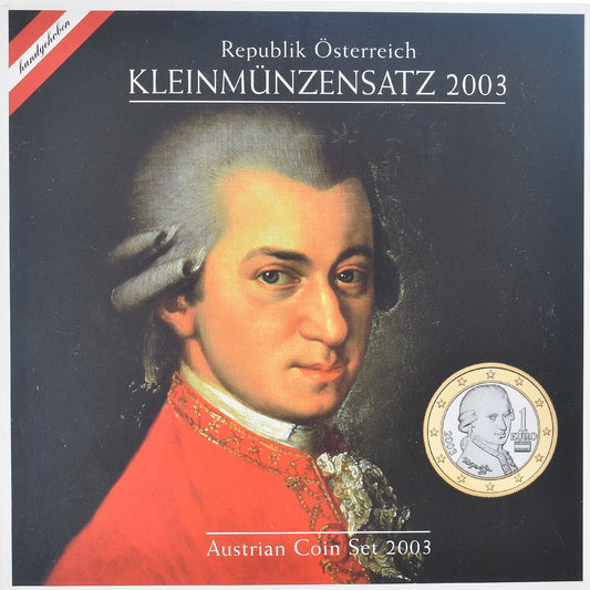 Autriche, 

Coffret 1 ct. - 2 euros, 

2003
