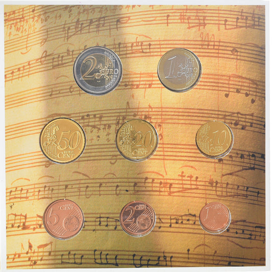 Autriche, 

Coffret 1 ct. - 2 euros, 

2003
