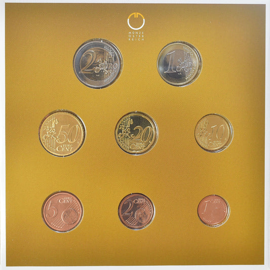 Autriche, 

Coffret 1 ct. - 2 euros, 

2006