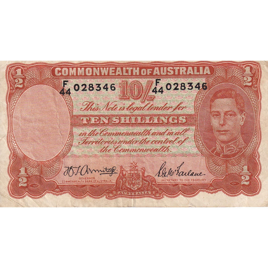 Billet de banque, 

Australie, 

10 shillings