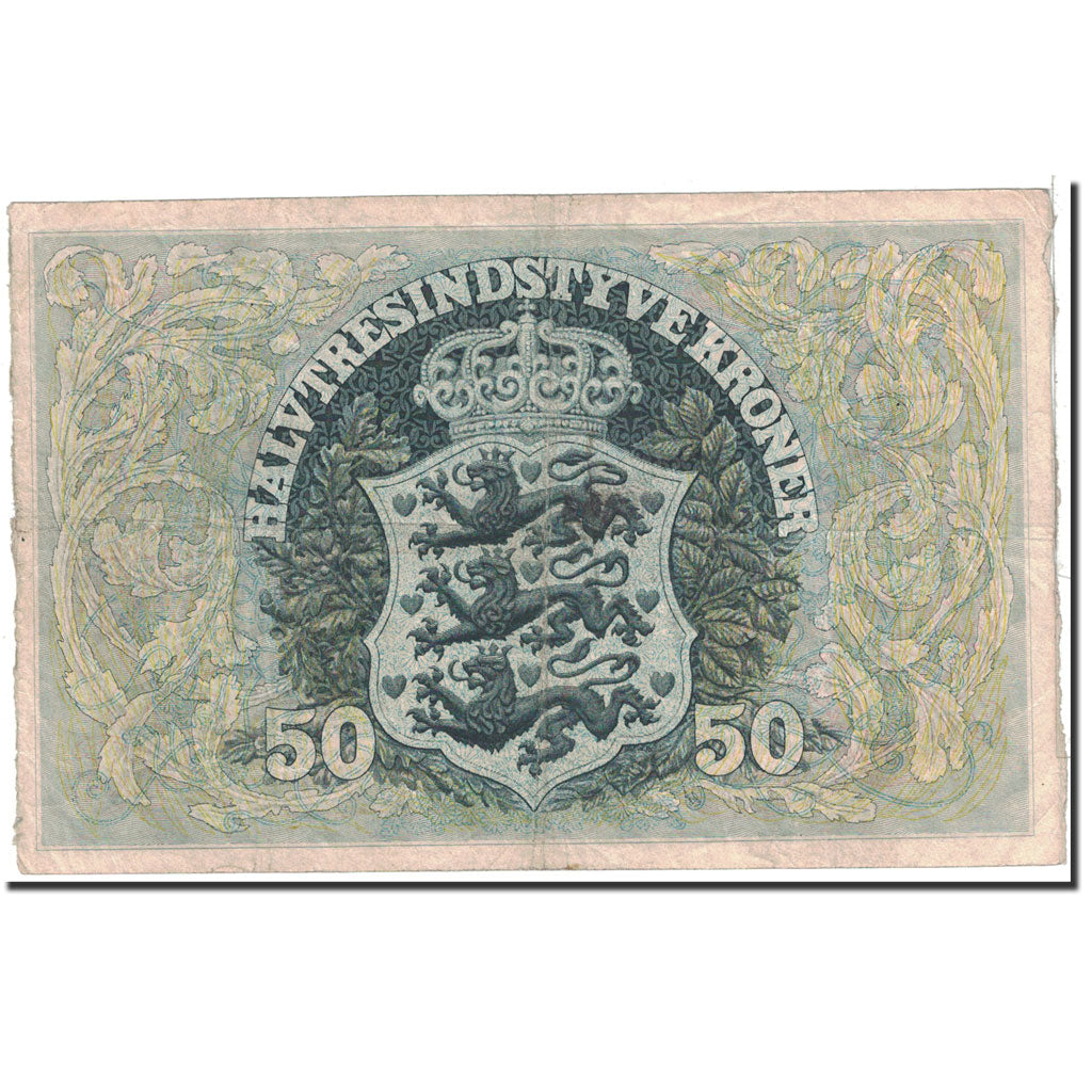 Billet de banque, 
  
  Danemark, 
  
  50 couronnes
