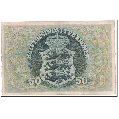 Billet de banque, 
  
  Danemark, 
  
  50 couronnes