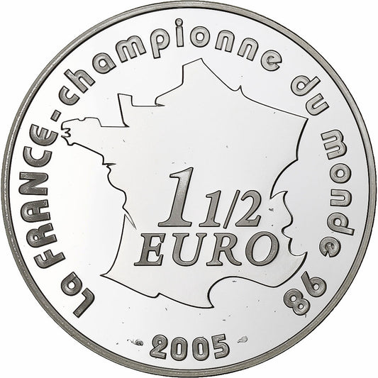 France, 
  
  1 1/2 euros, 
  
  La France - Championne du monde 98
