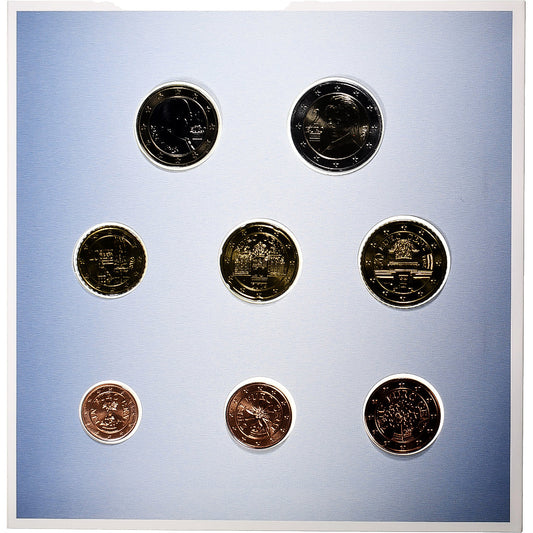 Autriche, 

Coffret 1 ct. - 2 euros, 

2014