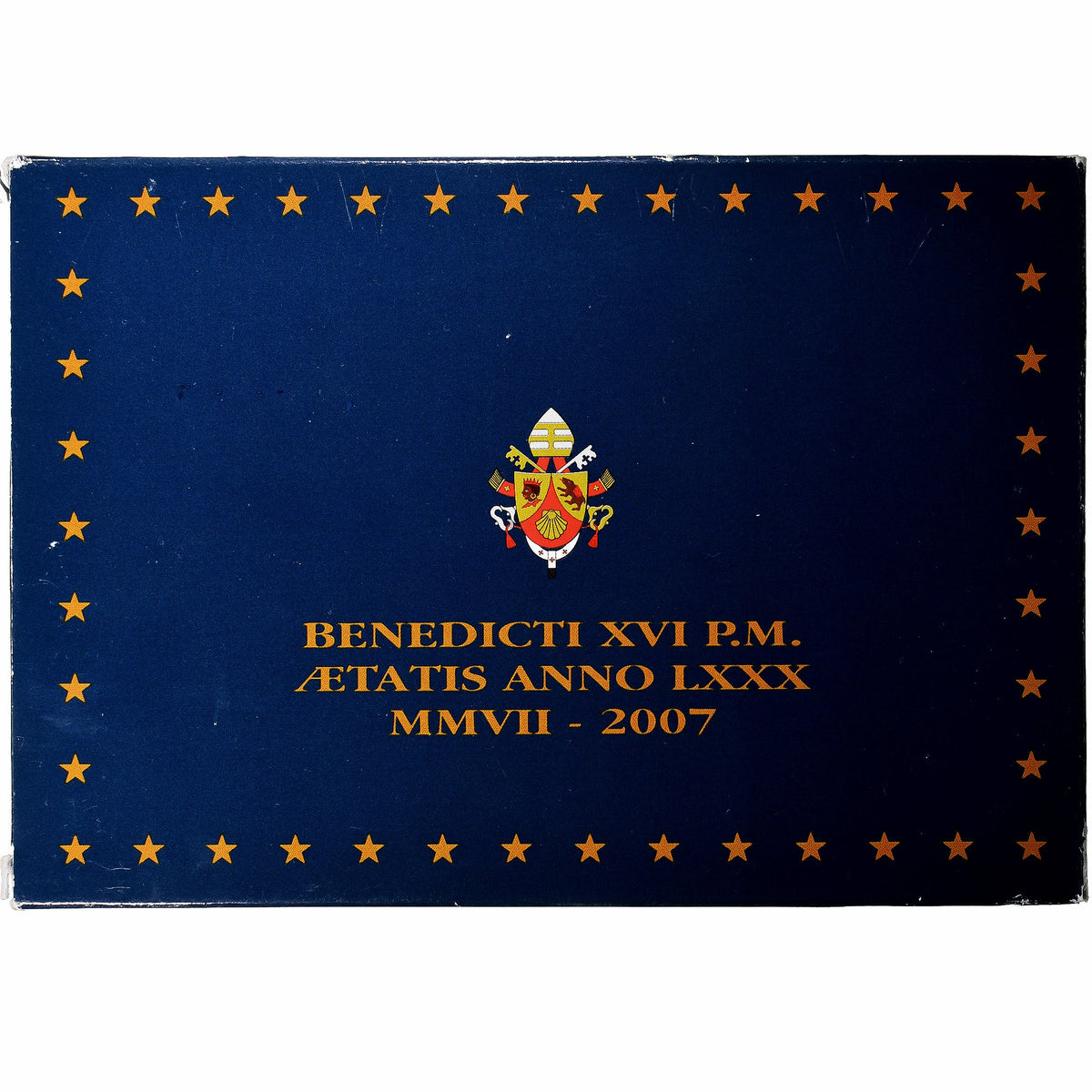 Vatican, 

Benoît XVI, 

Coffret 1 ct - 2 euros + Médaille