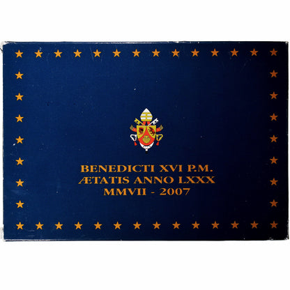 Vatican, 

Benoît XVI, 

Coffret 1 ct - 2 euros + Médaille