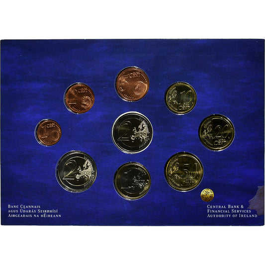 Irlande, 
  
  Ensemble 1 ct. - 2 euros + 2€, 
  
  Traité de Rome