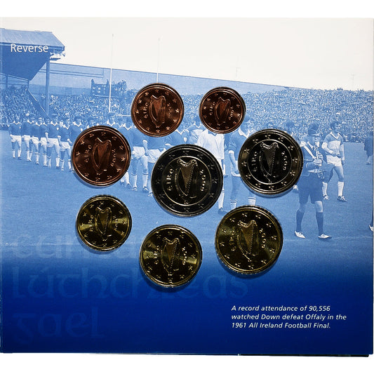 Irlande, 

Coffret 1 ct. - 2 euros, 

FDC