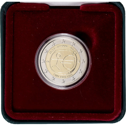 Belgique, 

2 euros, 

Union monétaire